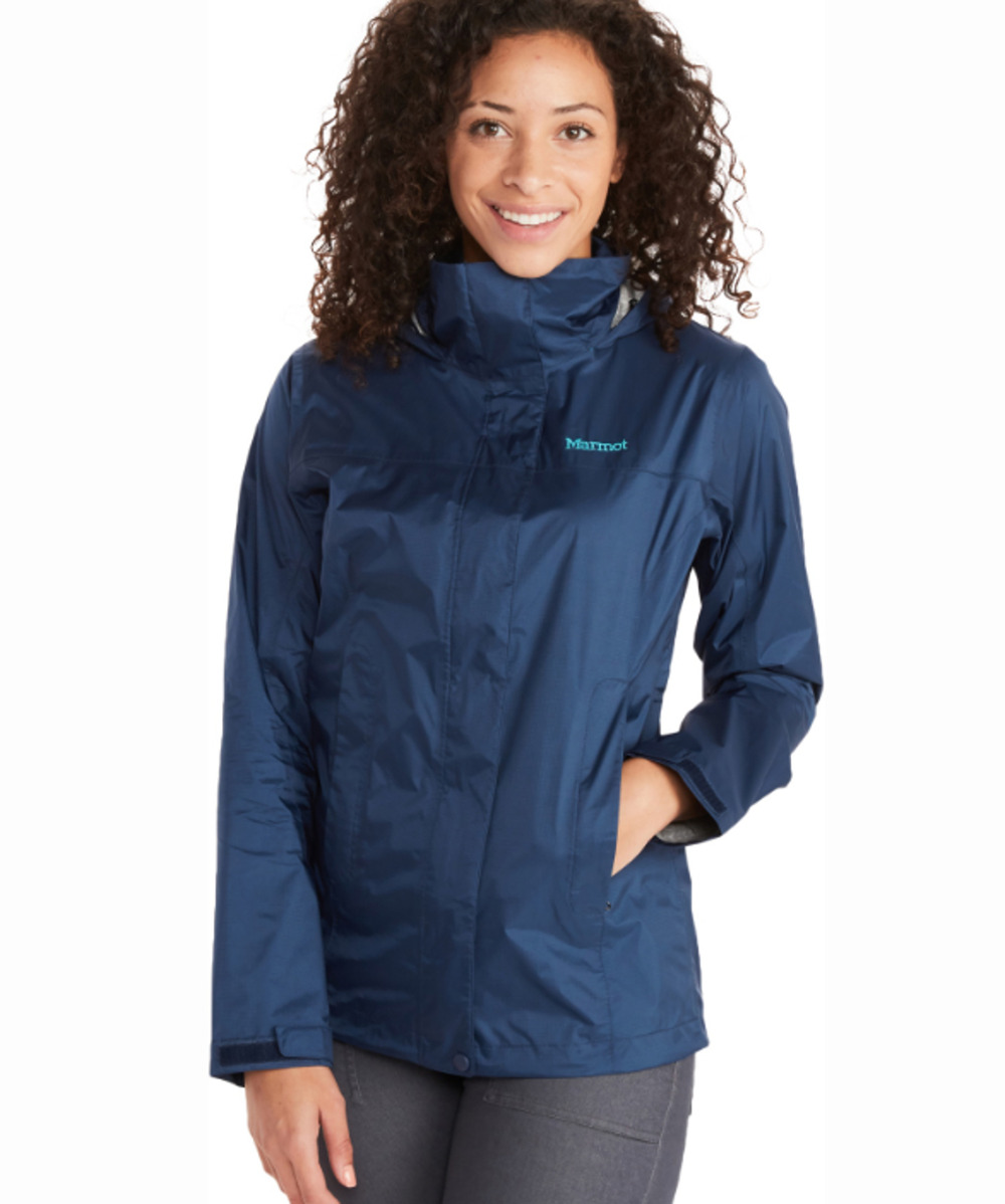 Marmot Womens PreCip Eco Rain Jacket Small Arctic Navy Blue Waterproof NWT